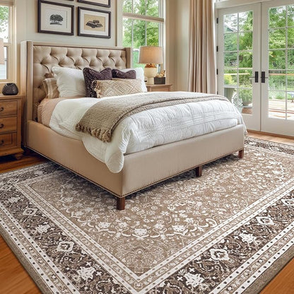 Lessymo 8 x 10 Area Rugs for Living Room, Machine Washable Area Rugs Boho Faux - Image 4