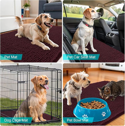 OLANLY Dog Door Mat for Muddy Paws 54x24, Absorbs Moisture and Dirt, Absorbent - Image 7