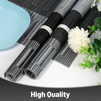 Placemats Set of 6，Non-Slip PVC Weave Table Mats Easy to Clean，Heat Resistant - Image 6