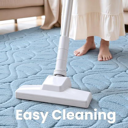 Macgace 3x5 Blue Area Rug, Washable Shag Carpet, Kids Room Nursery Rugs - Image 8