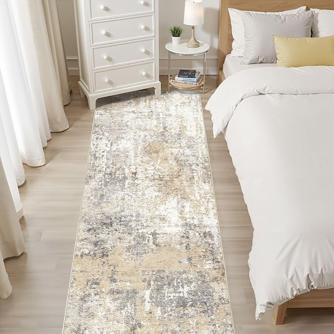Runner Rug Kitchen Washable Rugs: 2x6 Non-Slip Abstract Soft Modern Stain - Image 6