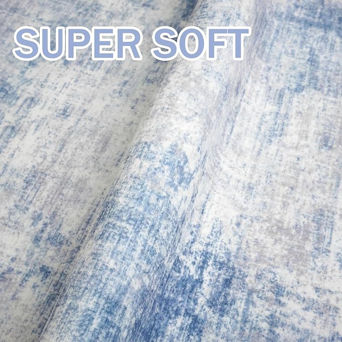 IOHOUZE Abstract Runner Rug 3x8 Ft Washable Runners - Image 6