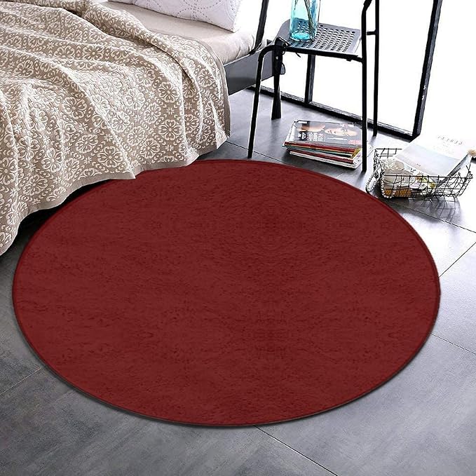 Home Decor Non Slip Kitchen Office Circle Rug, Machine Washable Modern Round - Image 2