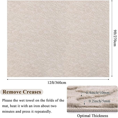 Vaukki 9x12 Area Rug for Living Room, Soft Fluffy Washable Modern Floral Indoor - Image 2