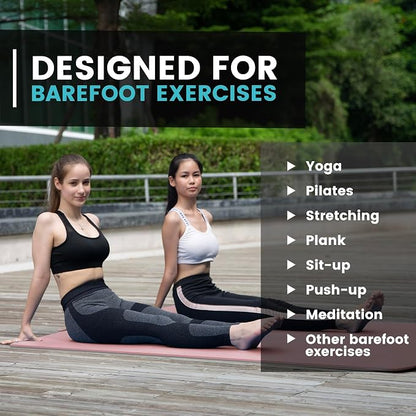 UMINEUX Large Yoga Mat for Men and Women 1/4 & 2/5 Inch Extra Thick TPE Fitness - Image 7