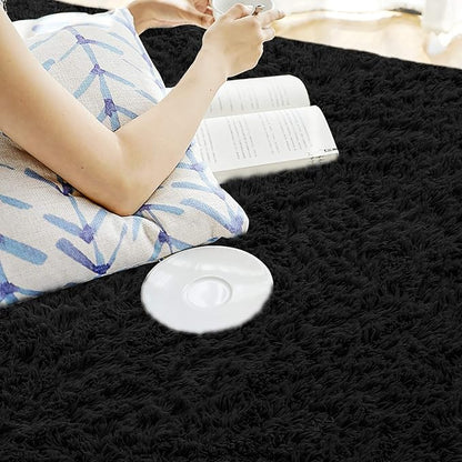 Andecor Soft Fluffy Bedroom Rugs, 6 x 9 Feet Indoor Shaggy Plush Area Rug - Image 3
