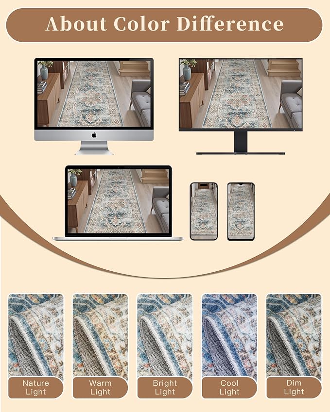 Madane Washable Runner Rug - Image 9