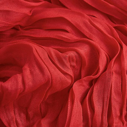 Asee'm 6pcs Red Cheesecloth Table Runner Christmas 10FT Boho Rustic Gauze | - Image 5
