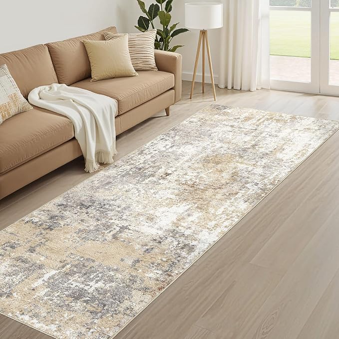 Runner Rug Kitchen Washable Rugs: 2x10 Non-Slip Abstract Soft Modern Stain - Image 8