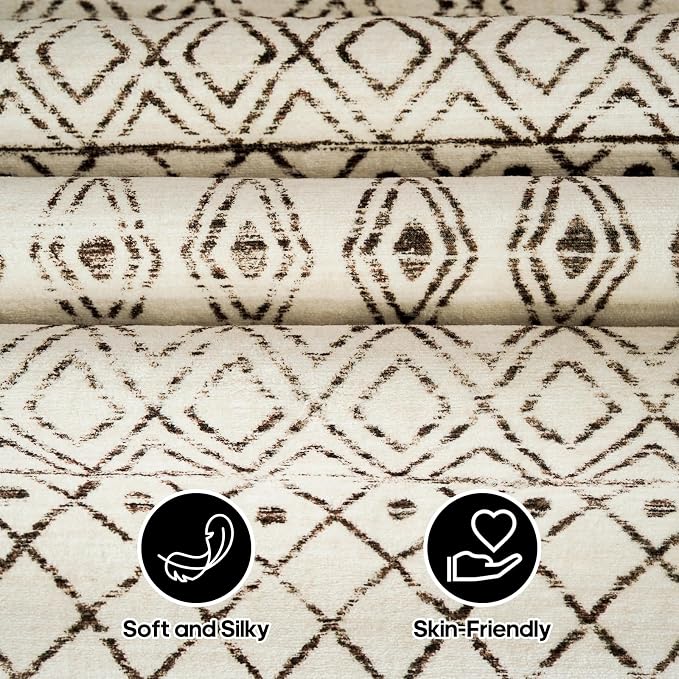 3x6 Washable Kitchen Runner Rug: Non Slip Moroccan Hallway Runners - Image 6