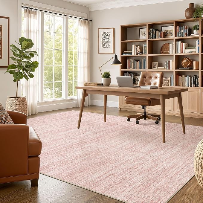 Nakagishi 6X8 Area Rugs Living Room: Washable Large Vintage Rug Neutral - Image 5