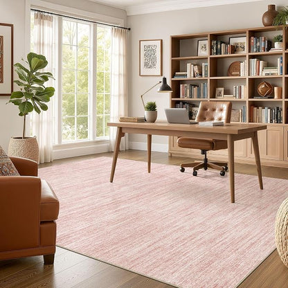 Nakagishi 6X8 Area Rugs Living Room: Washable Large Vintage Rug Neutral - Image 5