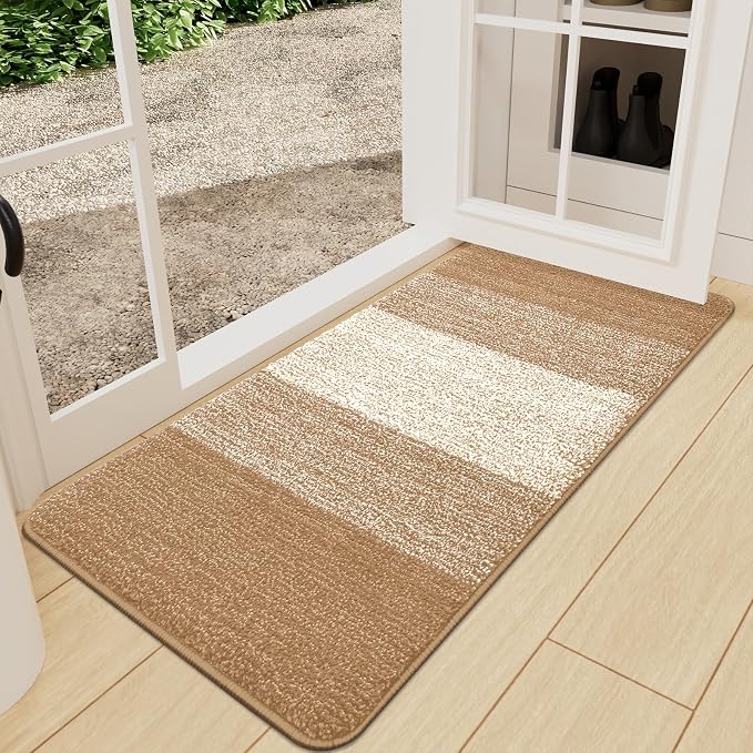 Kitinjoy Indoor Outdoor Door Mat, 59x24 Non-Slip Absorbent Dirt Trapper by Kitinjoy