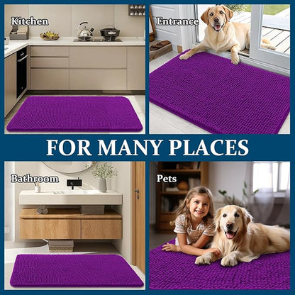 OLANLY Dog Door Mat for Muddy Paws 70x32, Absorbs Moisture and Dirt, Absorbent - Image 8