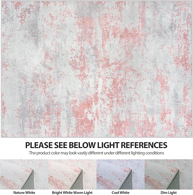 6x9 Area Rugs for Living Room Rug Washable: Abstract Rug for Dining Room - Image 7
