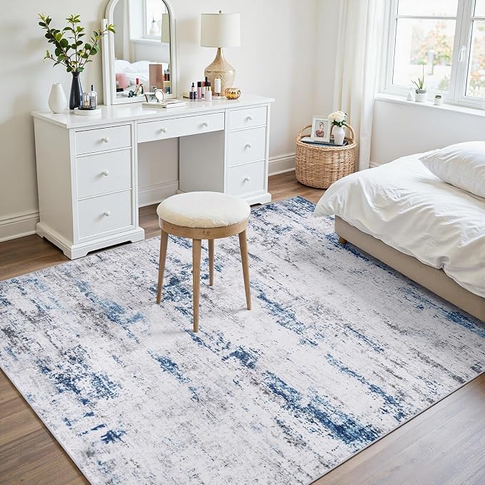 Area Rugs 6x9 Living Room: Large Modern Abstract Washable Rug Soft Anti-Skid - Image 7