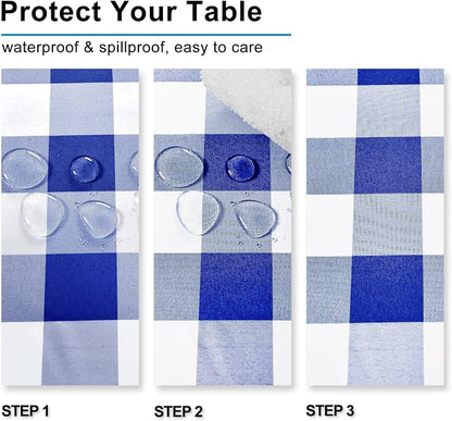 Checkered Tablecloth Square, 30 x 30 Inch - Image 3
