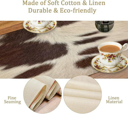 Cow Print Table Runner, 13x60 Inch - Image 5