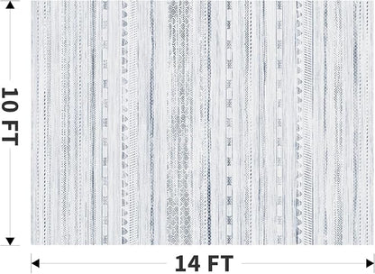 10x14 Area Rugs for Living Room Machine Washable Rug Distressed Indoor Carpet - Image 2