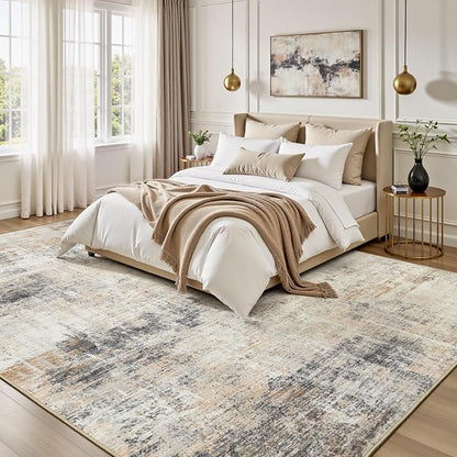 Lofus 10x14 Area Rug for Living Room, Neutral Modern Washable Carpet for - Image 2