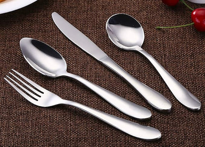 VANRA 4-Piece Children Spoons Stainless Steel Kids Dinner Spoons Child Silver - Image 7