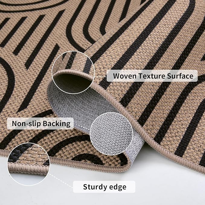 Tangsoo Easy Jute Rug 2x6 Washable Kitchen Runner - Image 3