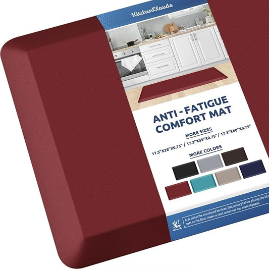 KitchenClouds Kitchen Mat Cushioned Anti Fatigue Kitchen Rug 0.8inch Water by KitchenClouds