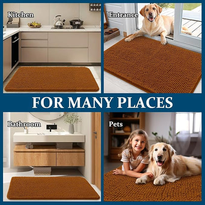 OLANLY Dog Door Mat for Muddy Paws 35x24, Absorbs Moisture and Dirt, Absorbent - Image 8