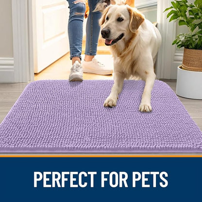 OLANLY Dog Door Mat for Muddy Paws 47x32, Absorbs Moisture and Dirt, Absorbent - Image 6