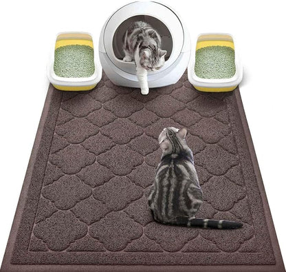WePet Cat Litter Box Mat, Kitty Premium PVC Pad, Durable Trapping Rug, by WePet