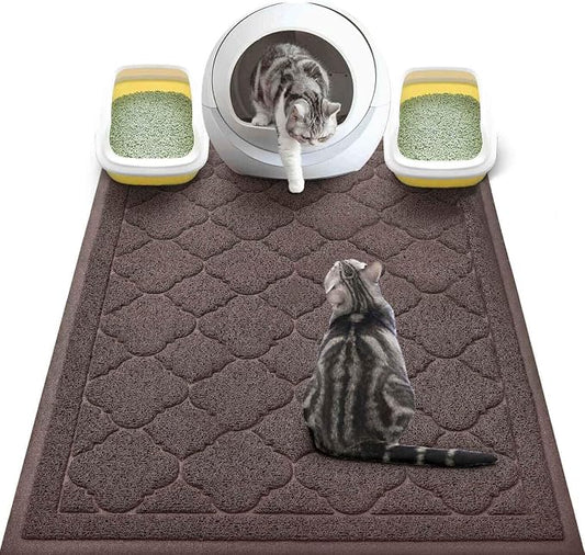 WePet Cat Litter Box Mat, Kitty Premium PVC Pad, Durable Trapping Rug, by WePet