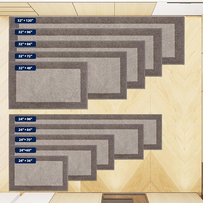 Machine Washable Kitchen Rug 32" x 48", Non Slip Indoor Door Rug, Absorbent - Image 4