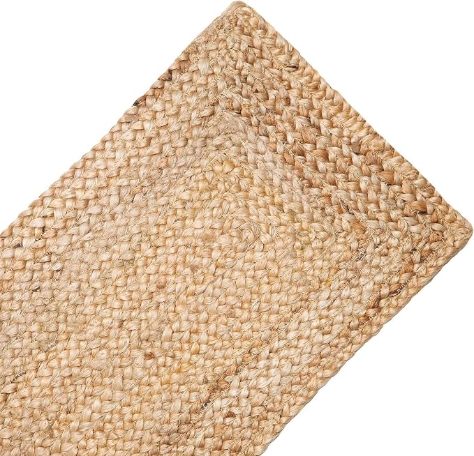 Pack of 1 Handwoven Rectangle Jute Braided Table Runner 13 x 36 Inch, 100% - Image 4