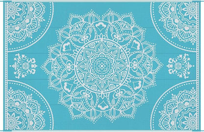 Pauwer Waterproof Outdoor Rug 6x9, Reversible Plastic Straw Patio Camping Rug - Image 9