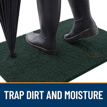 OLANLY Dog Door Mat for Muddy Paws 50x30, Absorbs Moisture and Dirt, Absorbent - Image 2