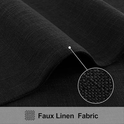 Faux Cotton Linen Placemats Set of 4, Cloth Washable Farmhouse Dining Table Mats - Image 2