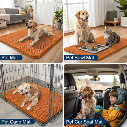 Smiry Dog Door Mat for Muddy Paws 70x24, Absorbent Dirt Trapper, Non-Slip - Image 6