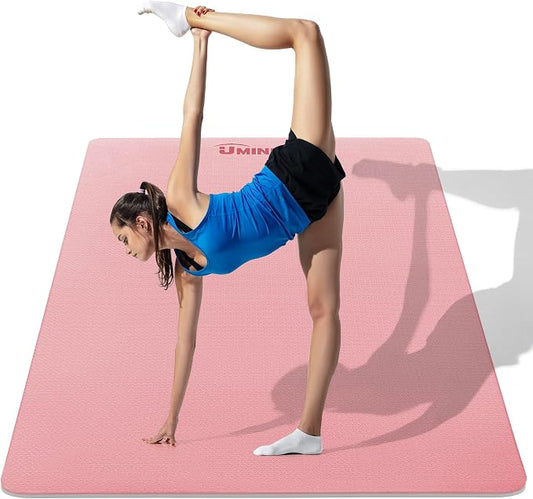 UMINEUX Large Yoga Mat for Men and Women 1/4 & 2/5 Inch Extra Thick TPE Fitness by UMINEUX