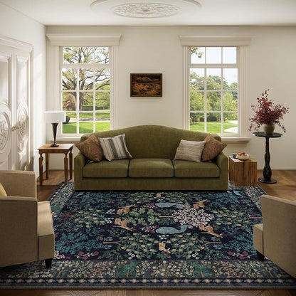 Washable Area Rugs for Living Room: 5x7 Bedroom Rug Vintage Area Rug Stain by palohom