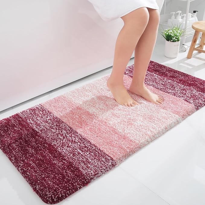 OLANLY Large Bathroom Rugs Mat 40x24, Extra Soft Absorbent Microfiber Bath Rugs by OLANLY