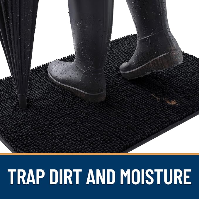 OLANLY Dog Door Mat for Muddy Paws 47x17, Absorbs Moisture and Dirt, Absorbent - Image 2