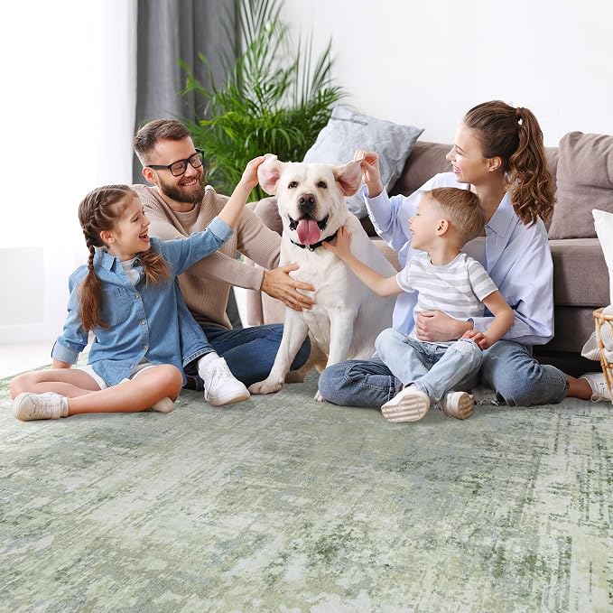 9x12 Area Rugs for Living Room Rug Washable: Modern Large Rug for Dining Room - Image 7