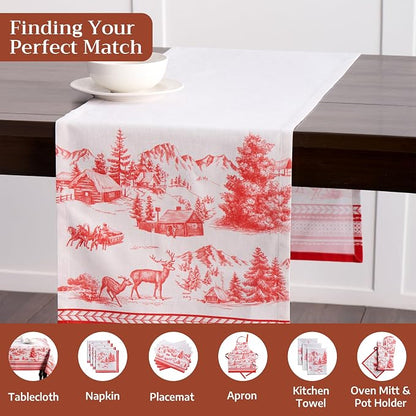 Maison d' Hermine Table Runner 100% Cotton 14.50" x 72" | Table Runners 72 - Image 4