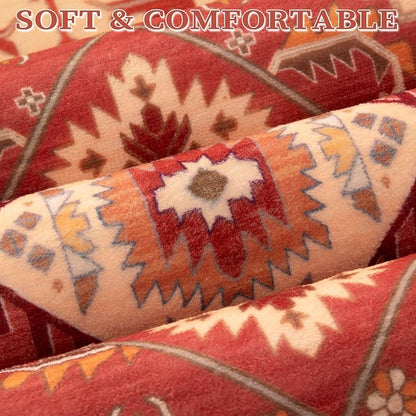 SERISSA 5x7 Boho Area Rug, Washable Non-Slip Rugs - Image 6