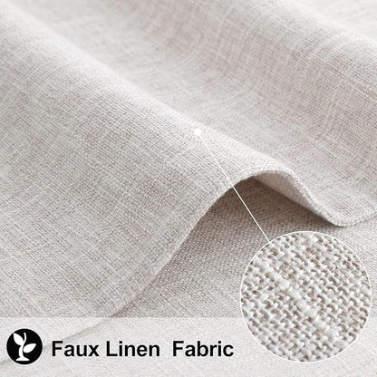 Faux Cotton Linen Placemats Set of 4, Cloth Washable Farmhouse Dining Table Mats - Image 2
