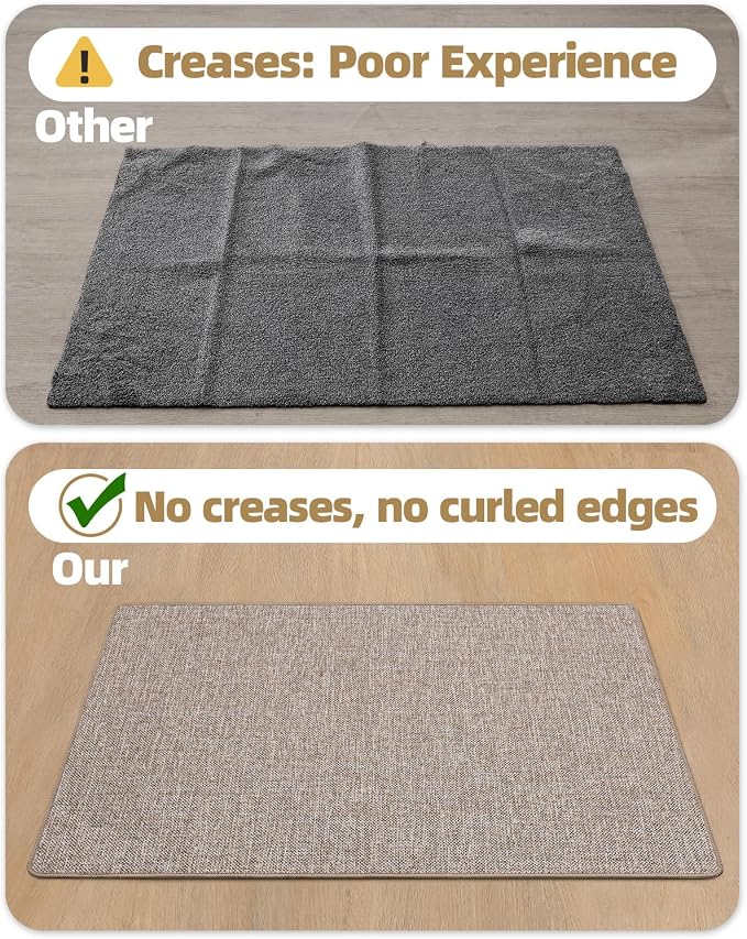 Color&Geometry Ultra Thin Indoor Door Mat 24"x36", Non Slip Rubber Backed Dirt - Image 5