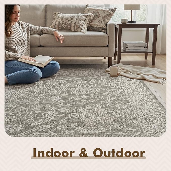 MontVoo-Outdoor Rug-Patio Rug 8x10 Polypropylene Indoor Outdoor Rugs Carpet - Image 2