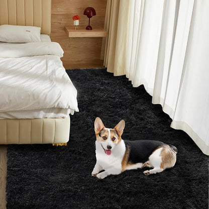 5X8 Ultra Soft Rug for Living Room, Fluffy Shag Area Rug for Bedroom, Modern - Image 6