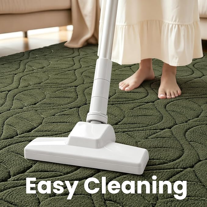 Macgace 4x6 Green Area Rug, Soft Shag Carpet, Washable Bedroom Nursery Rugs - Image 8