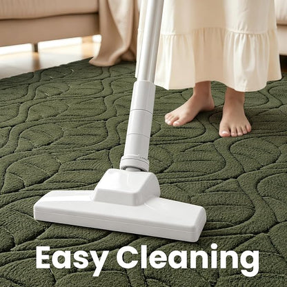 Macgace 3x5 Green Area Rug, Washable Shag Carpet, Kids Room Nursery Rugs - Image 8